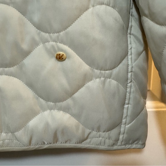 45R 45RPM Beige Nylon Quilted Jacket Size 1 - Picture 8 of 11